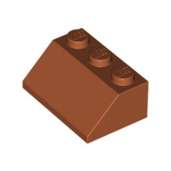 Покривна плочка 2X3/45°: {тъмно оранжев}