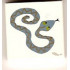 Tile 2 x 2 with Groove with Curled Snake Pattern: {бял}