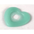 Clikits Icon Accent, Plastic Heart 3 3/8 x 3 3/8 with Raised Border: {прозрачен светло зелен}