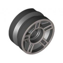 Wheel 11mm D. x 6mm with 5 Spokes: {черен}
