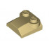 Slope, Curved 2 x 2 x 2/3 with Two Studs and Curved Sides, Lip End: {тухлено жълт}