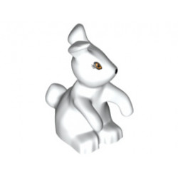 Bunny / Rabbit, Belville with Orange Eyes and Black Nose Pattern: {бял}