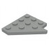 Wedge, Plate 4 x 4 Wing Left : {сив}