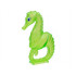 Seahorse with Black, Blue and White Eyes Pattern: {прозрачен ярко жълто-зелен}