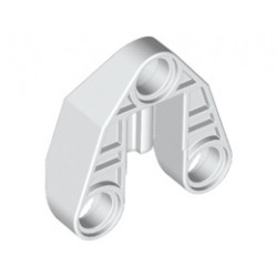 Technic, Axle and Pin Connector 3 x 3 with Axle, 2 Pin Holes and Axle Hole: {бял}