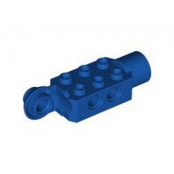 Technic, Brick Modified 2 x 3 with Pin Holes, Rotation Joint Ball Half (Vertical Side), Rotation Joint Socket: {кралско синьо}