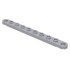 Technic, Plate 1 x 10 with Toothed Ends: {умерено каменно сив}