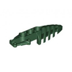 Bionicle Foot Visorak with 3 Pin Holes: {земно зелен}
