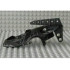 Bionicle Visorak Head with 7 Pin Holes and Axle Hole (Oohnorak): {черен}