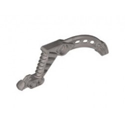 Bionicle Visorak Fang with 2 Pin Holes (Roporak): {сребърно метален}