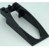 Windscreen 10 x 4 x 2 Curved with Bubble Cutout and Single Hinge Finger: {черен}