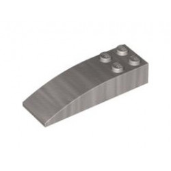 Slope, Curved 6 x 2: {металическо сребрист}