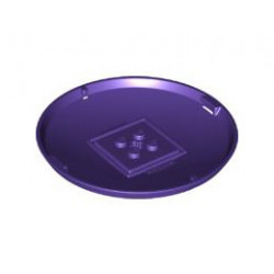 Container, X-Pod Bottom Cap 9 x 9 x 1: {светло виолетов}