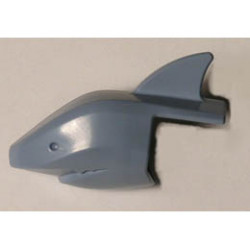 Minifigure, Headgear Head Cover, Shark: {пясъчно син}
