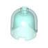 Brick, Round 2 x 2 x 1 2/3 Dome Top - Blocked Open Stud: {прозрачно светло син}