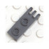 Hinge Plate 1 x 2 with 3 Fingers - Hollow Studs: {тъмно каменно сив}
