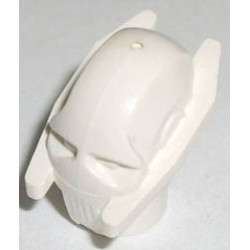 Minifigure, Head Modified SW General Grievous Plain: {бял}
