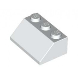 Покривна плочка 2X3/45° : {бял}