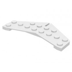 Wedge, Plate 4 x 8 Tail : {бял}