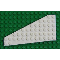 Wedge, Plate 7 x 12 Wing Left : {бял}