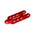 Technic, Steering Arm 6.5 x 2 with Tow Ball Socket Rounded, Chamfered: {ярко червен}