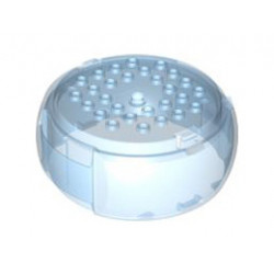 Container, X-Pod Barrel Section 10 x 10 x 3 1/3: {прозрачно флуорисциращо син}