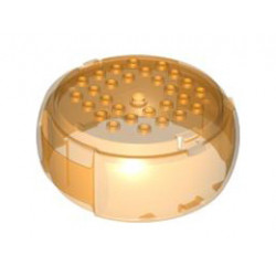 Container, X-Pod Barrel Section 10 x 10 x 3 1/3: {прозрачно ярко оранжев}
