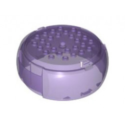Container, X-Pod Barrel Section 10 x 10 x 3 1/3: {прозрачно ярко синьо-виолетов}