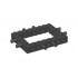 Technic, Brick 6 x 8 Open Center with 2 Fixed Rotatable Friction Pins on 3 Sides: {черен}