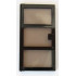 Door 1 x 4 x 6 with 3 Panes with Trans-Black Glass: {черен}