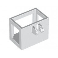 Crane / Bucket Lift Basket 2 x 3 x 2 with Locking Hinge Fingers: {бял}