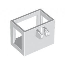 Crane / Bucket Lift Basket 2 x 3 x 2 with Locking Hinge Fingers: {бял}