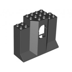 Стенен елемент 3X8X7 с прозорец: {черен}