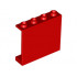 Panel 1 x 4 x 3 - Solid Studs : {ярко червен}