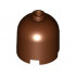 Brick, Round 2 x 2 x 1 2/3 Dome Top - Blocked Open Stud: {червеникаво-кафяв}