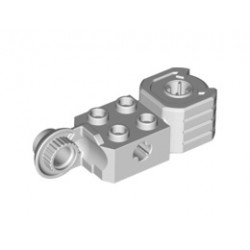Technic, Brick Modified 2 x 2 with Axle Hole, Rotation Joint Ball Half (Vertical Side), Vertical Axle Hole End (Fist): {светло каменно сив}