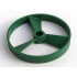 Bionicle Rhotuka Spinner, Marbled Flat Silver Pattern - Without Code on Side : {земно зелен}