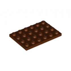 Плочка 4X6: {червеникаво-кафяв}