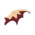 Dragon Wing 19 x 11 with Marbled Orange Trailing Edge Pattern: {нов тъмно червен}