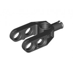 Technic, Liftarm 2 x 4 Fork with Pin: {черен}