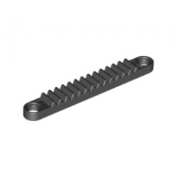 Technic, Gear Rack 1 x 8 with Holes: {черен}