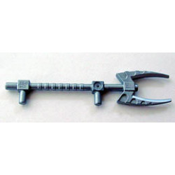 Minifigure, Weapon Bionicle Mini Staff (Vakama): {сребърно метален}