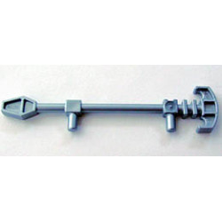 Minifigure, Weapon Bionicle Mini Staff (Matau): {сребърно метален}