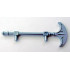 Minifigure, Weapon Bionicle Mini Staff (Onewa): {сребърно метален}