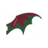 Dragon Wing 19 x 11 with Marbled Dark Red Trailing Edge Pattern: {земно зелен}