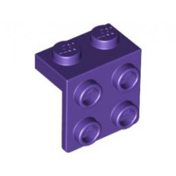 Ъглова плочка 1X2 / 2X2 : {светло виолетов}