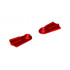 Minifigure, Footgear Flippers, 2 on Sprue: {ярко червен}