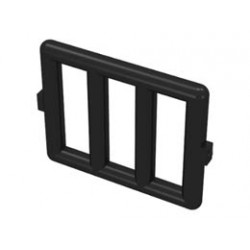 Bar 1 x 4 x 3 Window Grille : {черен}