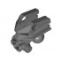 Bionicle Head Connector Block (Toa Metru): {тъмно каменно сив}