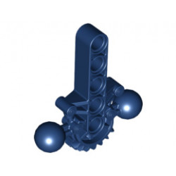 Bionicle Hips / Lower Torso with 2 Ball Joints and 7 Tooth Half Gear: {земно син}